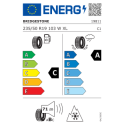 BRIDGESTONE W235/50 R19 WEATHER CONTROL A005 EVO 103W XL 3PMSF