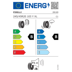 PIRELLI L245/45 R20 P-ZERO S.C. 103Y XL J RG