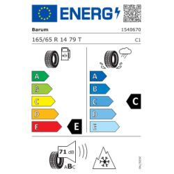 BARUM W165/65 R14 QUARTARIS 5 79T 3PMSF